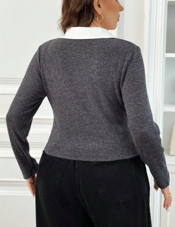 Pulover Shein Curve+, mix culori