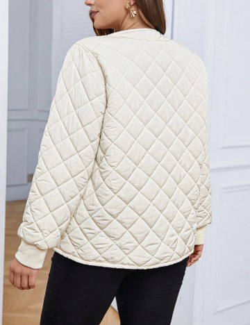Geaca Shein Curve+, alb