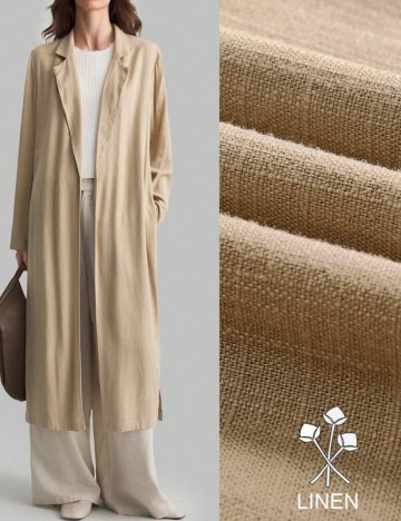 Cardigan lung Shein, bej