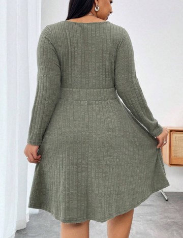 Rochie mini Shein Curve+, verde
