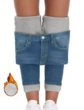 Jeans Shein, albastru