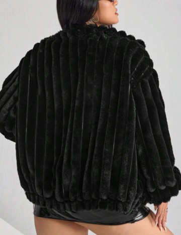 Jachetă Shein Curve+, negru