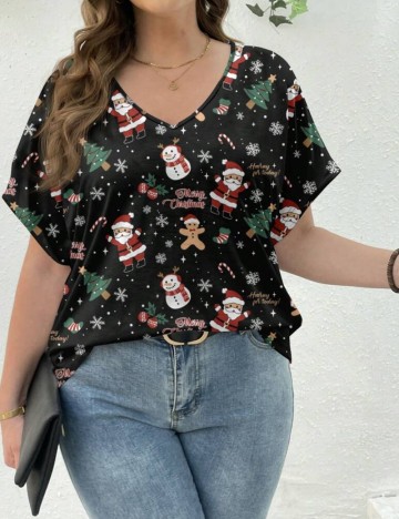 Tricou Shein Curve+, mix culori