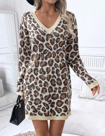 Rochie tricotată Shein, mix culori