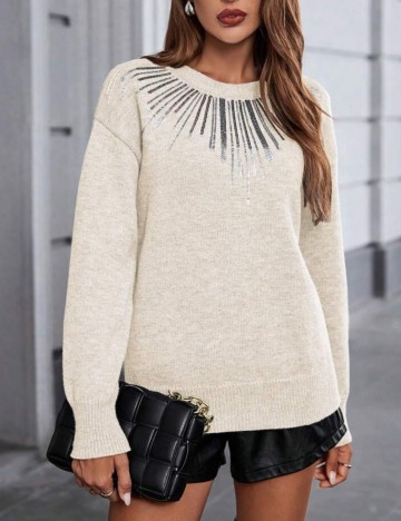 Pulover Shein, crem