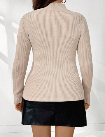 Pulover Shein Curve+, bej