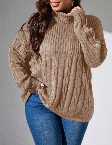 Pulover Shein Curve+, maro