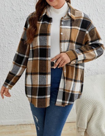Cămașă Shein Curve+, mix culori