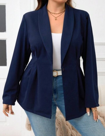Sacou Shein Curve+, bleumarin