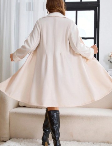Palton Shein Curve+, crem