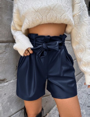 Pantaloni scurți Shein, bleumarin