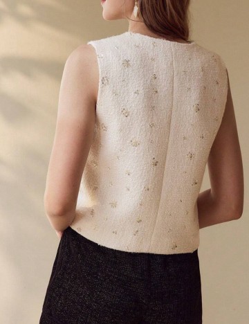 Vestă MOTF by Shein, crem