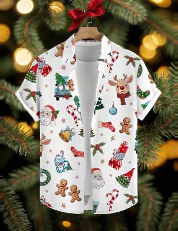 Cămașă casual MANFINITY by Shein, alb