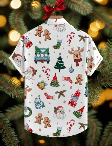 Cămașă casual MANFINITY by Shein, alb