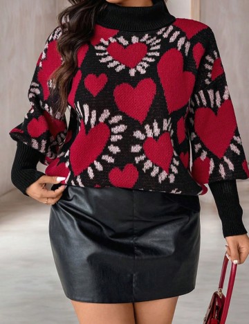 Pulover Shein Curve+, mix culori