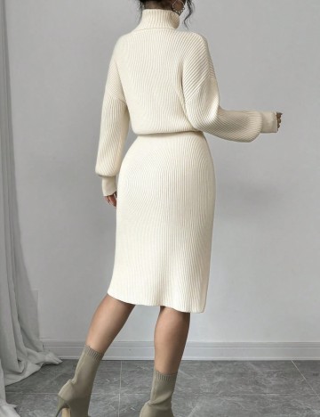 Rochie midi Shein, crem