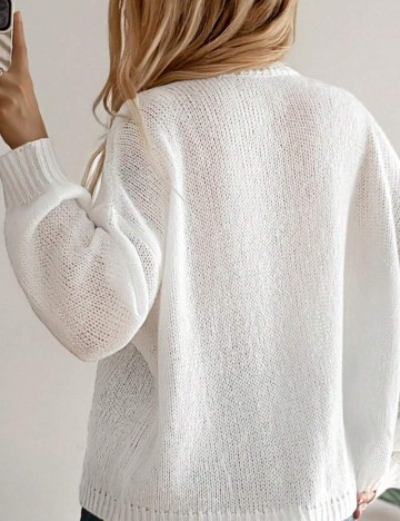 Pulover SHEIN X Forever 21, alb