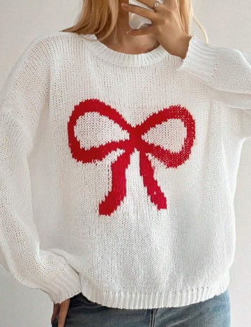 Pulover SHEIN X Forever 21, alb