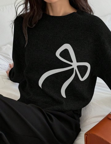 Pulover Shein DAZY, negru