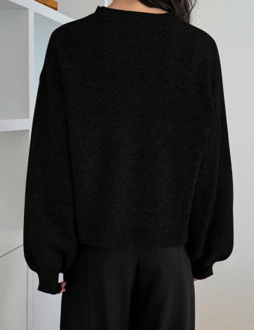 Pulover Shein DAZY, negru