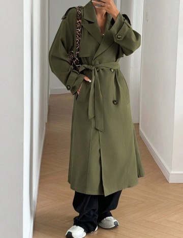 Trench Shein, kaki