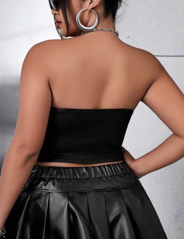 Top Shein Curve+, negru