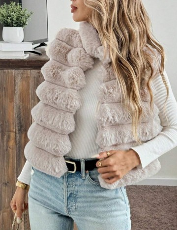 Vestă Shein Emery Rose, bej