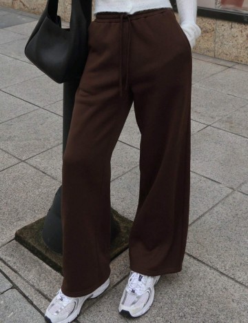 Pantaloni Shein DAZY, maro