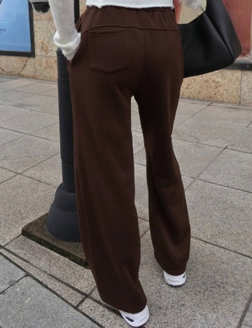 Pantaloni Shein DAZY, maro