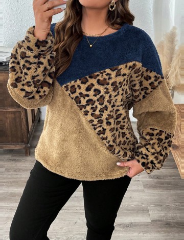 Pulover Shein Curve+, mix culori