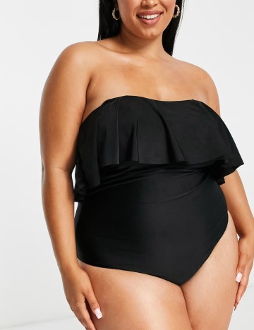 Costum de baie întreg BRAVE SOUL, negru