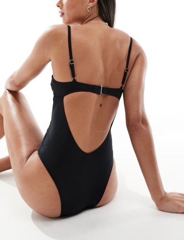 Costum de baie întreg Free Society, negru
