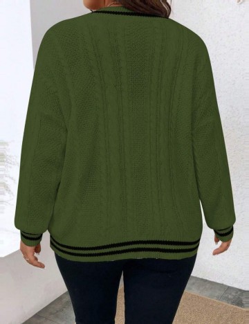 Cardigan Shein Curve+, mix culori