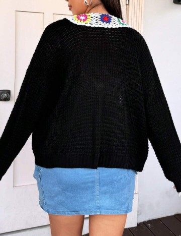 Cardigan Shein Curve+, mix culori