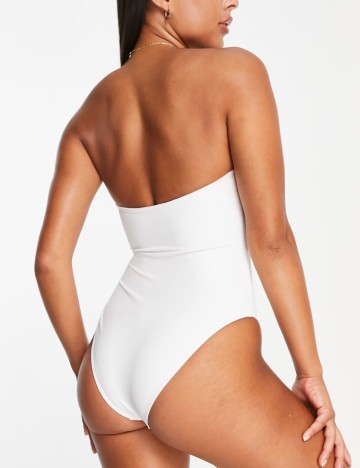 Costum de baie întreg BRAVE SOUL, alb