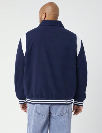 Jachetă Shein MANFINITY, albastru