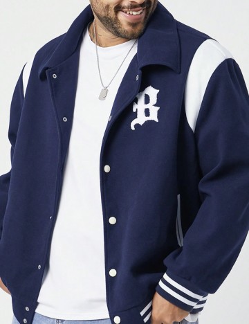 Jachetă Shein MANFINITY, albastru