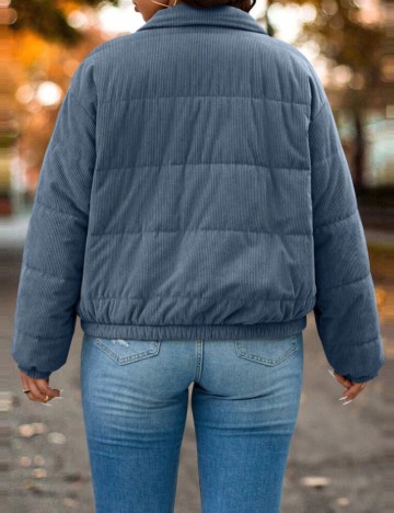 Geacă Shein Curve+, albastru