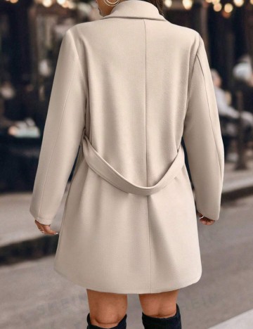 Palton Shein Curve+, bej