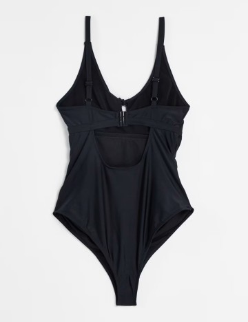 Costum de baie &icirc;ntreg Wolf & Whistle, negru