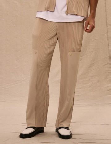 Pantaloni Shein MUSERO, bej