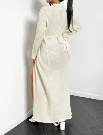 Rochie maxi Shein, crem