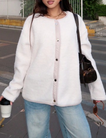 Jachetă Shein, crem