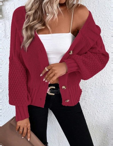 Cardigan Shein, vișiniu