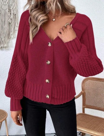 Cardigan Shein, vișiniu
