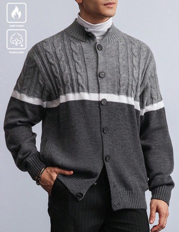 Cardigan Shein MANFINITY, gri