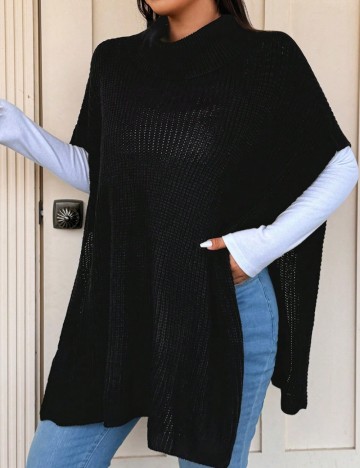 Cardigan Shein Curve+, negru