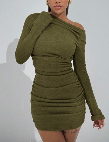 Rochie mini Shein, kaki