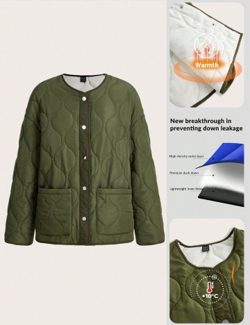 Jachetă Shein, kaki