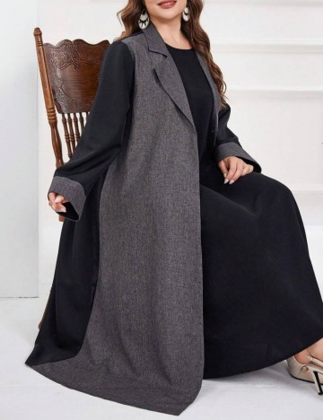 Cardigan lung Shein Curve+, mix culori